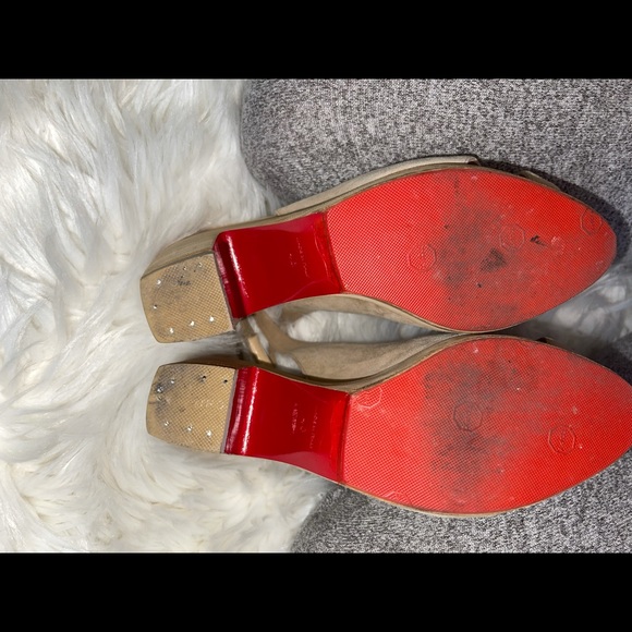 CHRISTIAN LOUBOUTIN WOODEN WEDGE HEELS - Picture 5 of 5